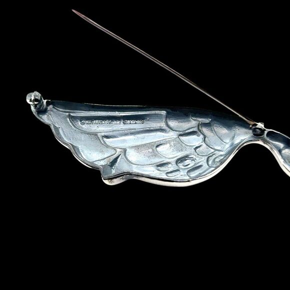 Tiffany & Co Goose Brooch Sterling Silver Estate TIF896 - Picture 6 of 9